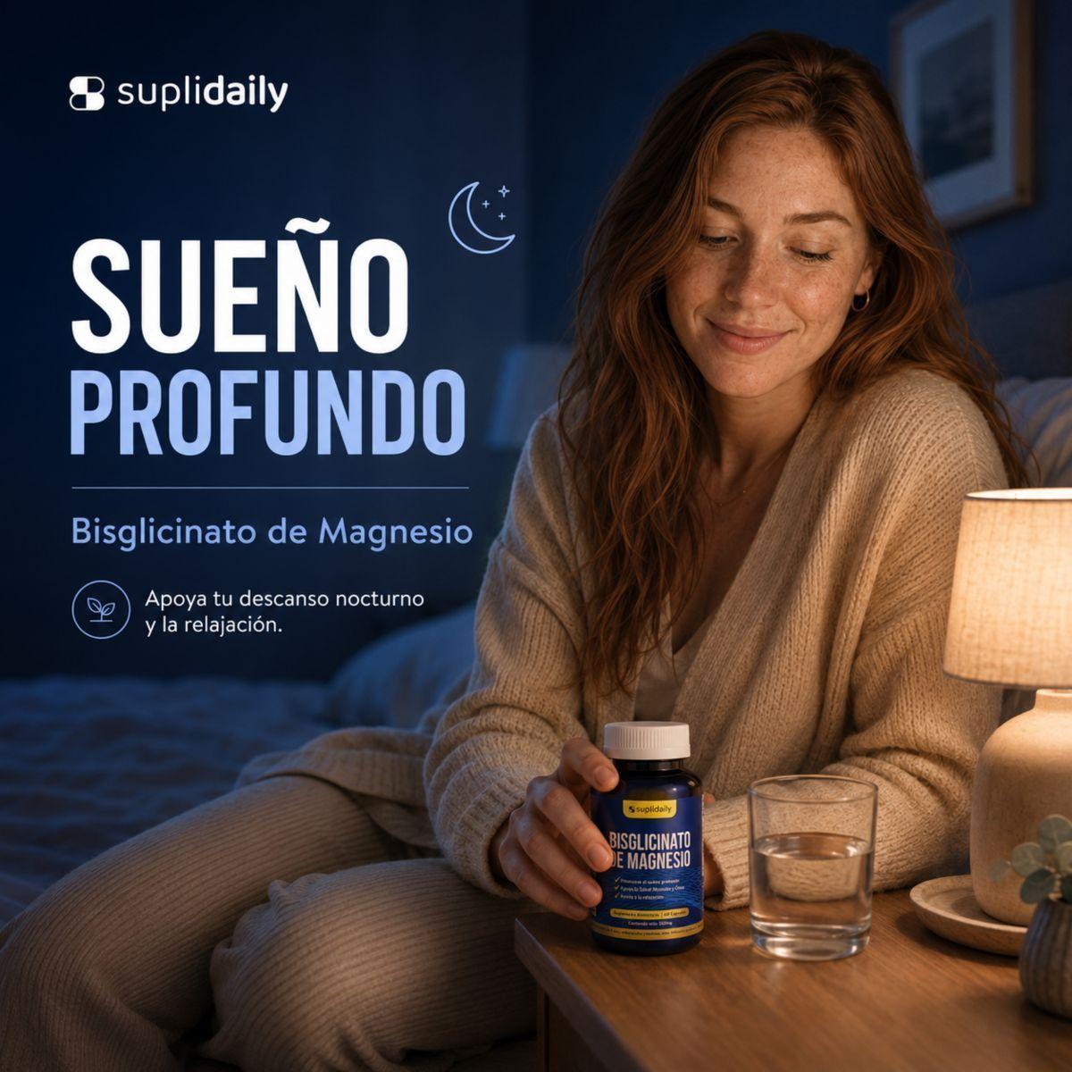 Bisglicinato de Magnesio Alta Absorción 120 Cápsulas Relajación Muscular-2