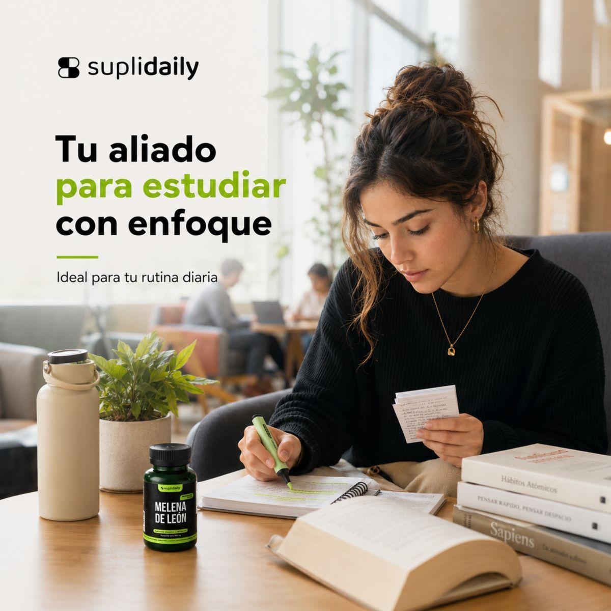 Melena De León SupliDaily 505mg 60 Caps Con Piperina Alta Potencia -6