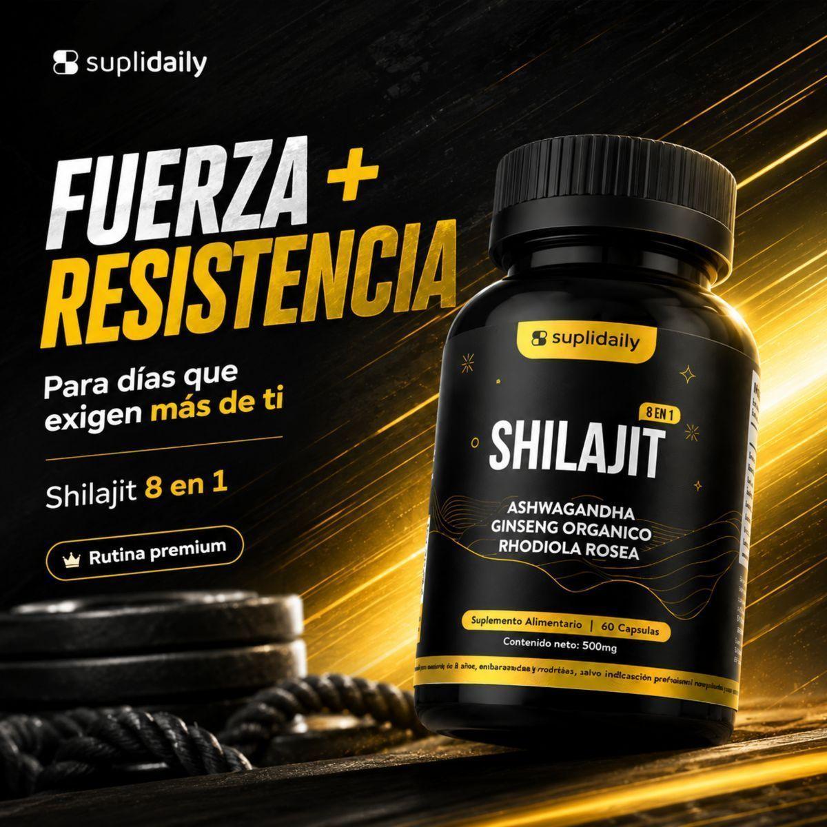 Shilajit 8 En 1 Puro Himalaya Energía Rendimiento Pack X3 Vitalidad 180 Cáp-4