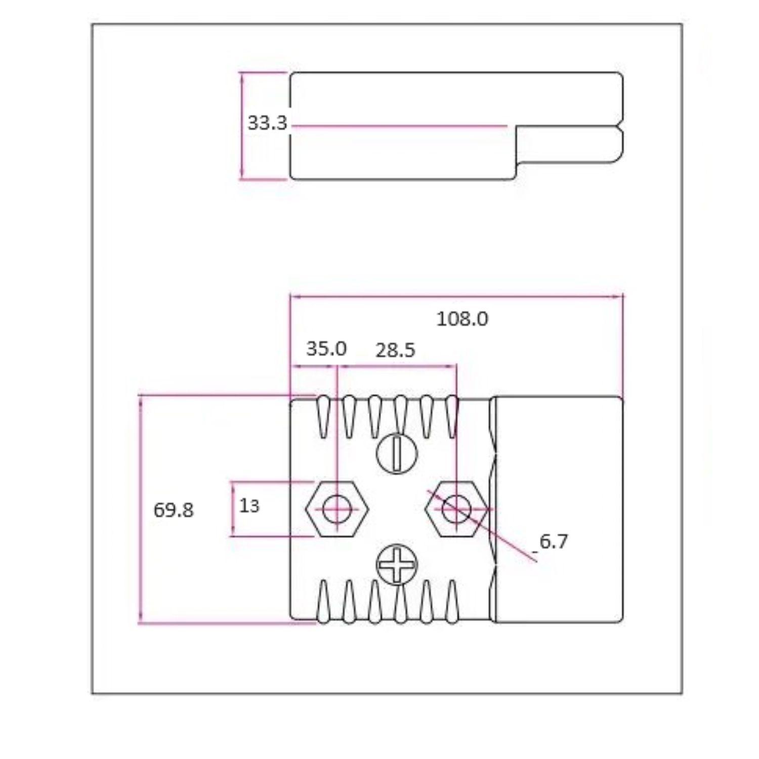 Conector Baterías REMA SR350 Azul 350A-2