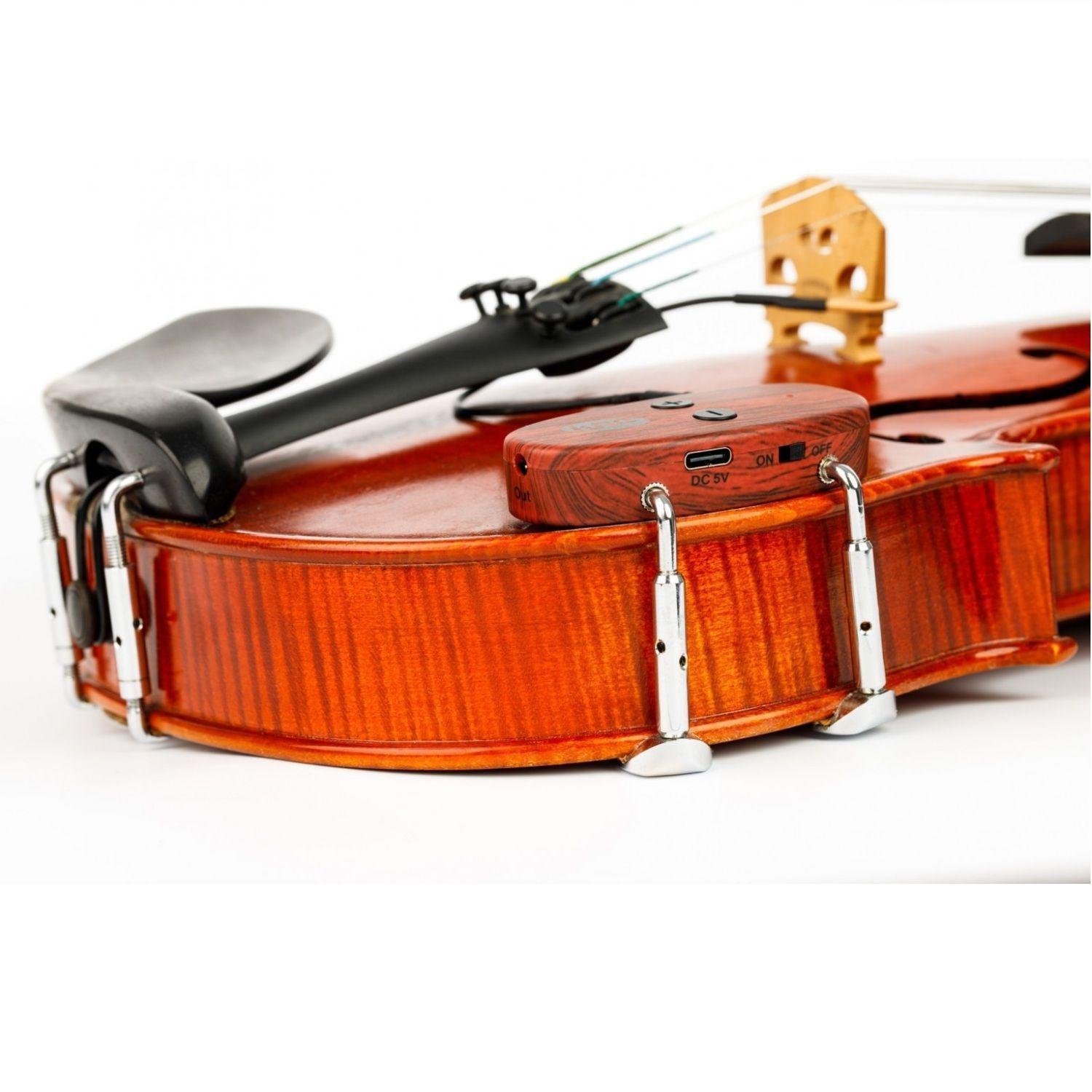 Pastilla KNA VV-Wi piezoeléctrico para violín/viola inalámbrico UHF-4