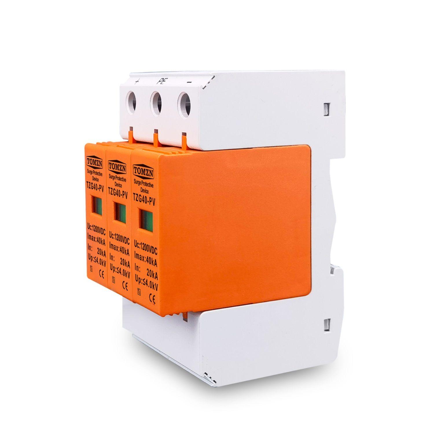 Protector Sobretensión SPD 3P 1000VDC 40ka Solar Tomzn PV-2
