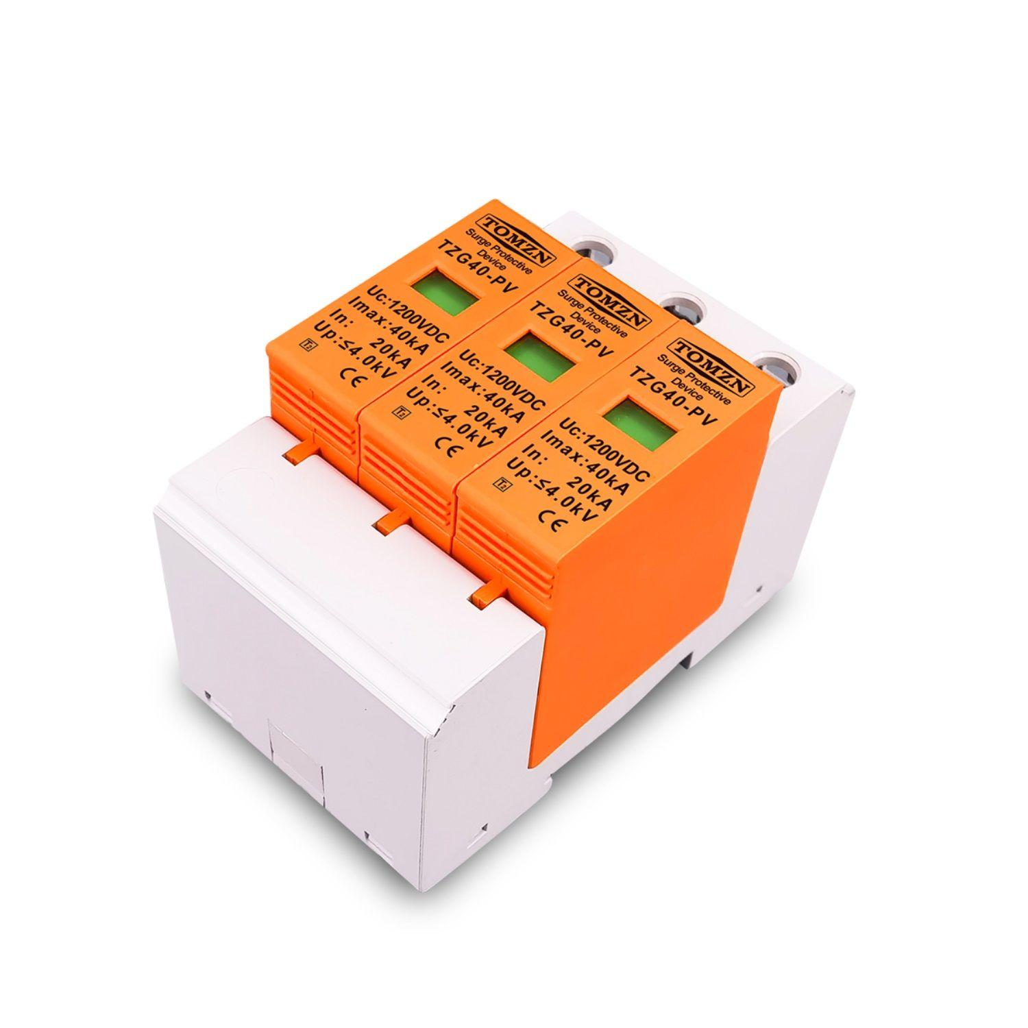 Protector Sobretensión SPD 3P 1000VDC 40ka Solar Tomzn PV-3