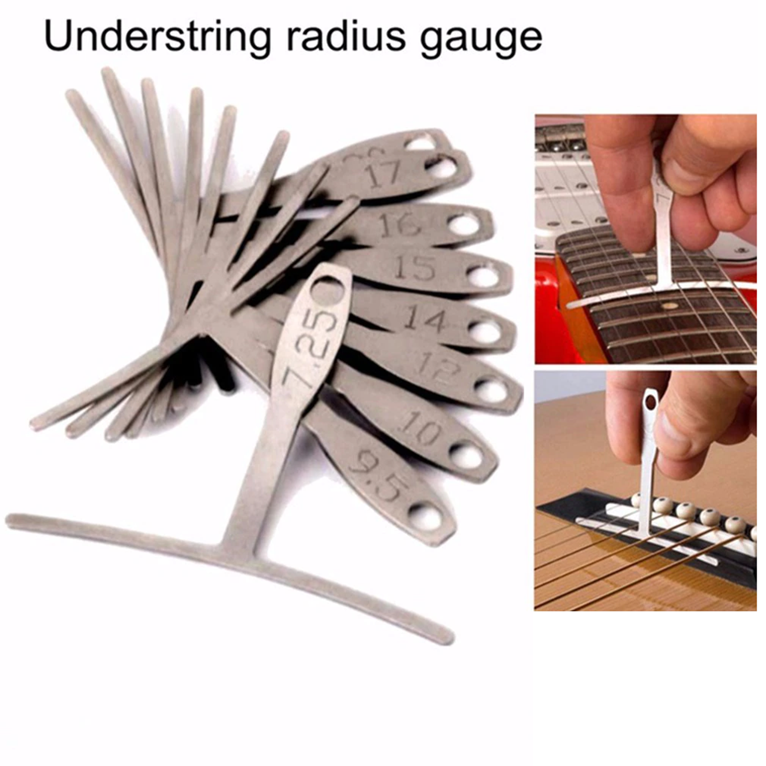 Kit De Medidores De Radio De Cuerda De Guitarra - Reglas T-5