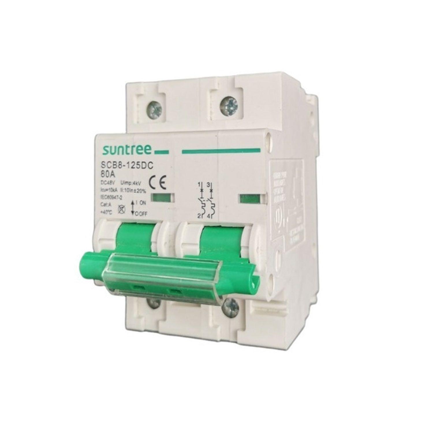 Interruptor Automático Dc 80a 550v Bipolar Solar Scb8-125dc-0