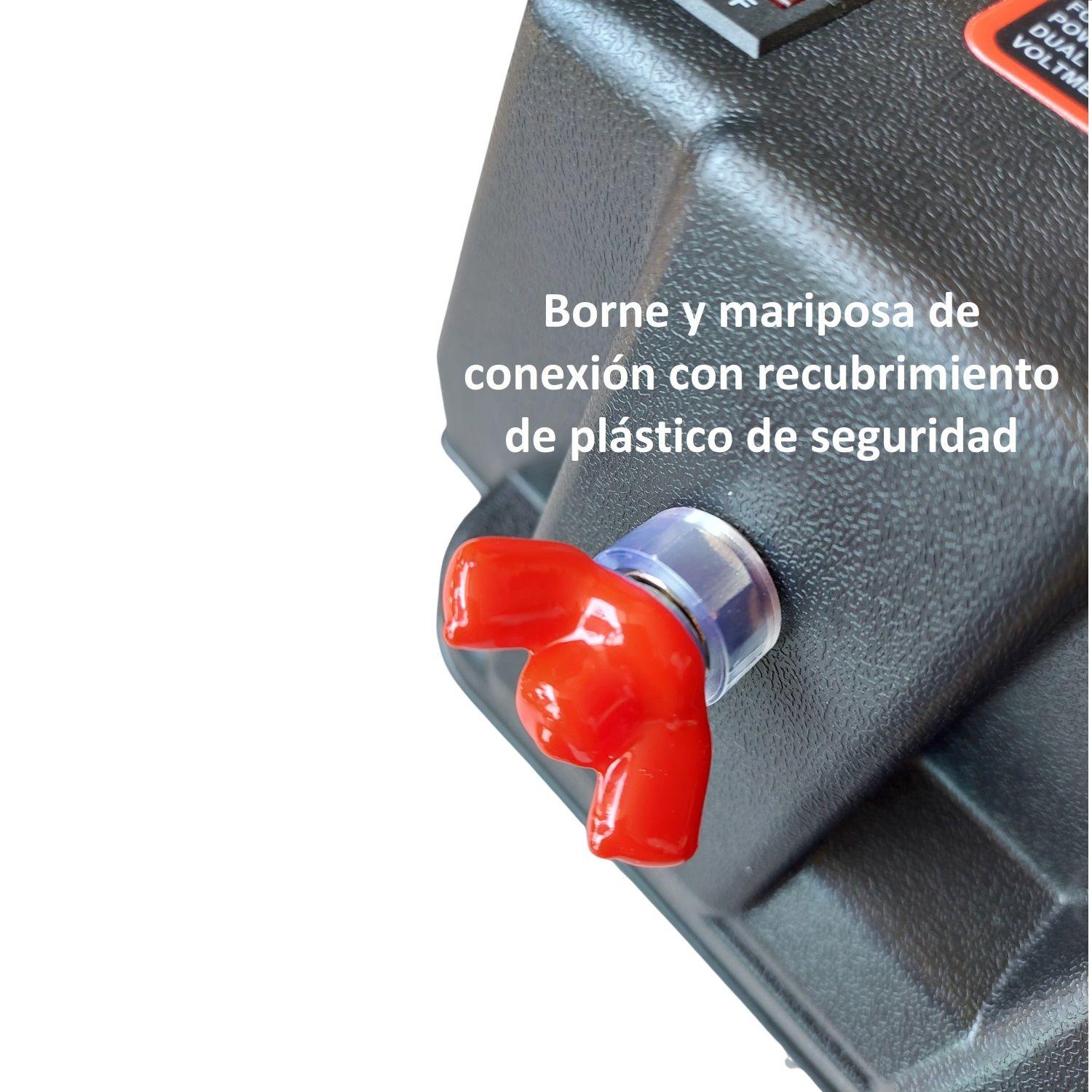 Caja Porta Batería Náutica Con Voltímetro Y Salida 12v Y Usb-6