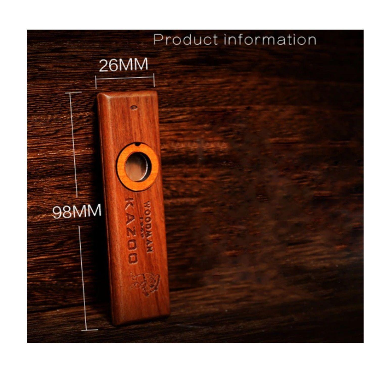Instrumento Kazoo Profesional De Madera Woodman 1969-5