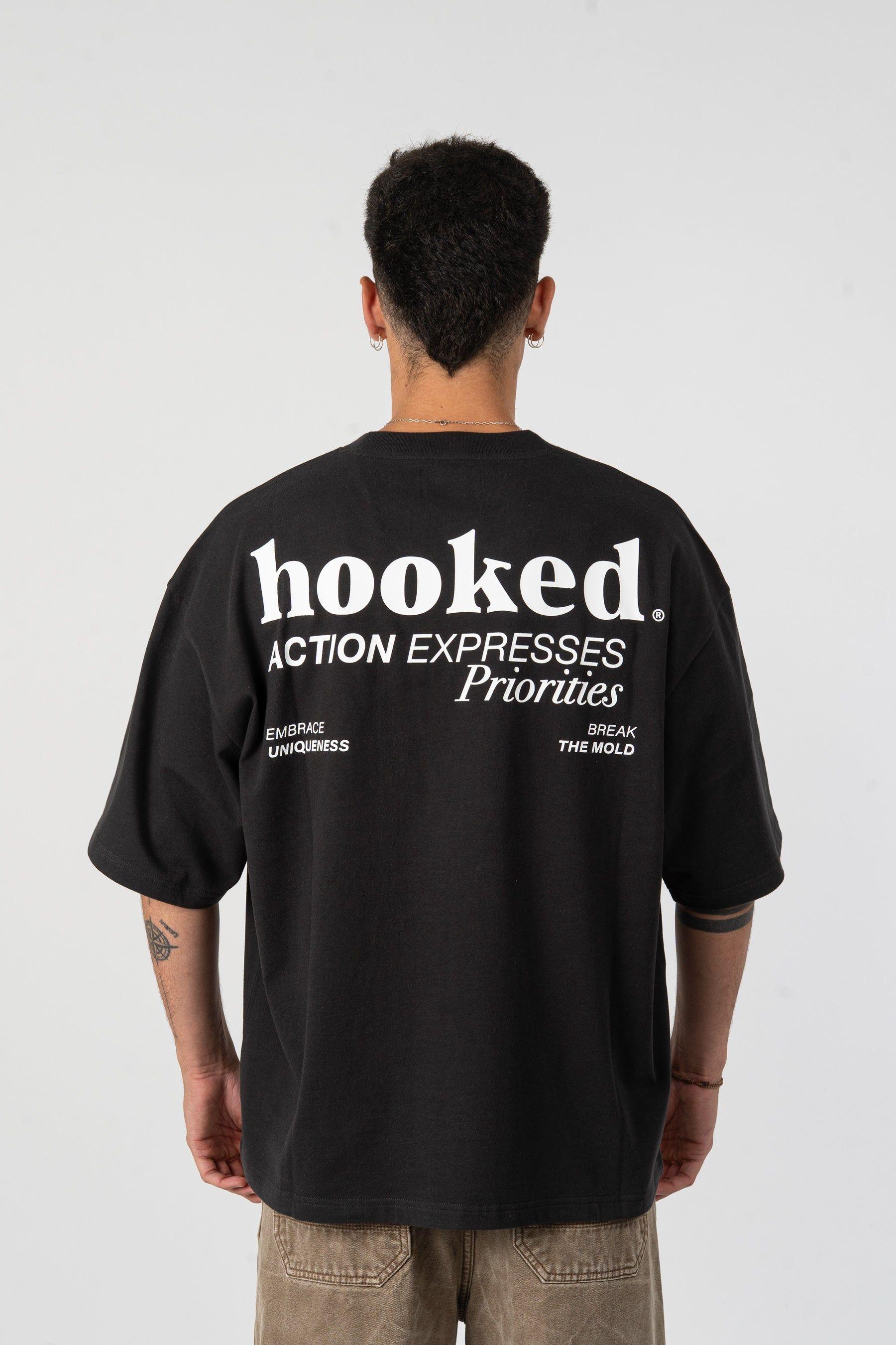 Polera Negra Hooked All-In-3