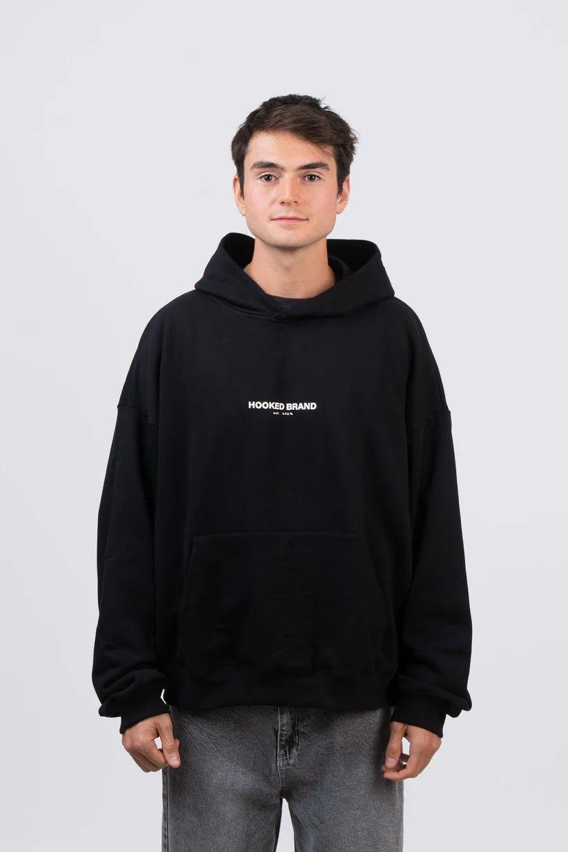 Poleron Boxy Fit Negro Proximity-7