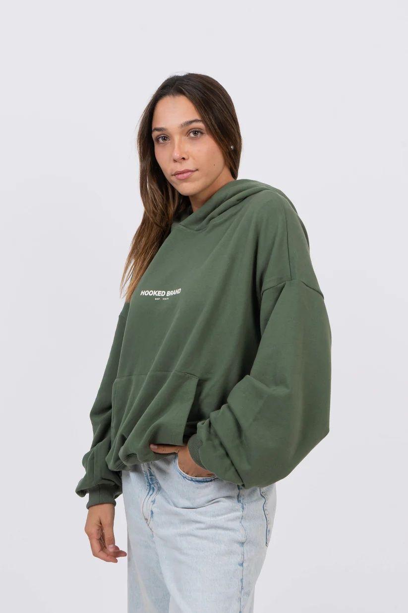 Poleron Boxy Fit Verde Proximity-4