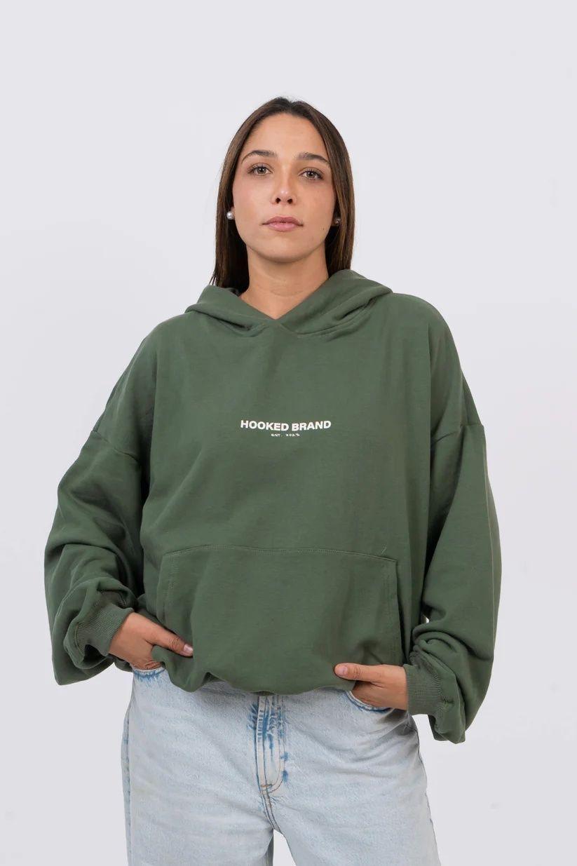 Poleron Boxy Fit Verde Proximity-5