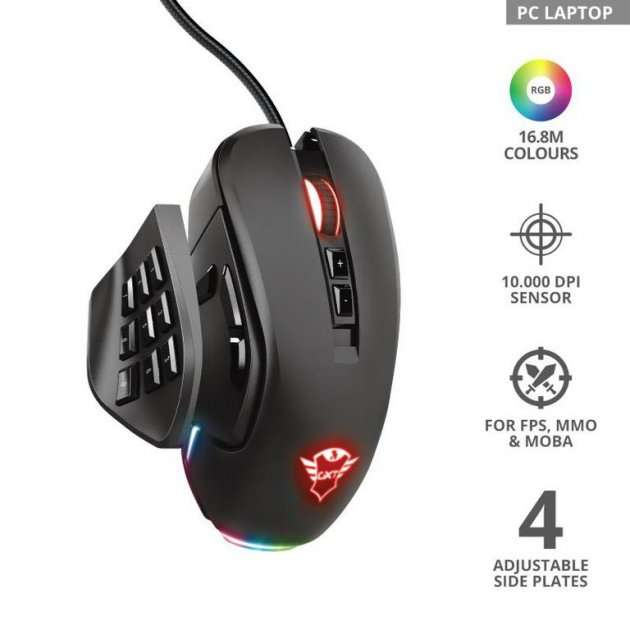 Mouse Gamer TRUST GAMING MOUSE MORFIX CUSTOMISABLE-4