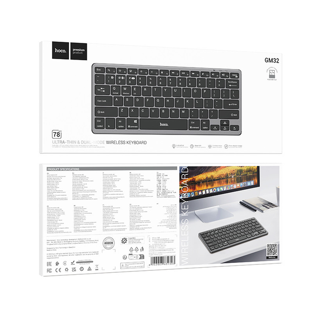Teclado Inalámbrico y Bluetooth para Teléfono PC Tablet-3
