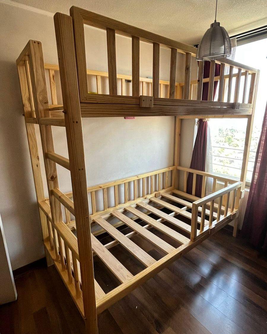 Camarote para niños con barandas - 1,5 plaza-1