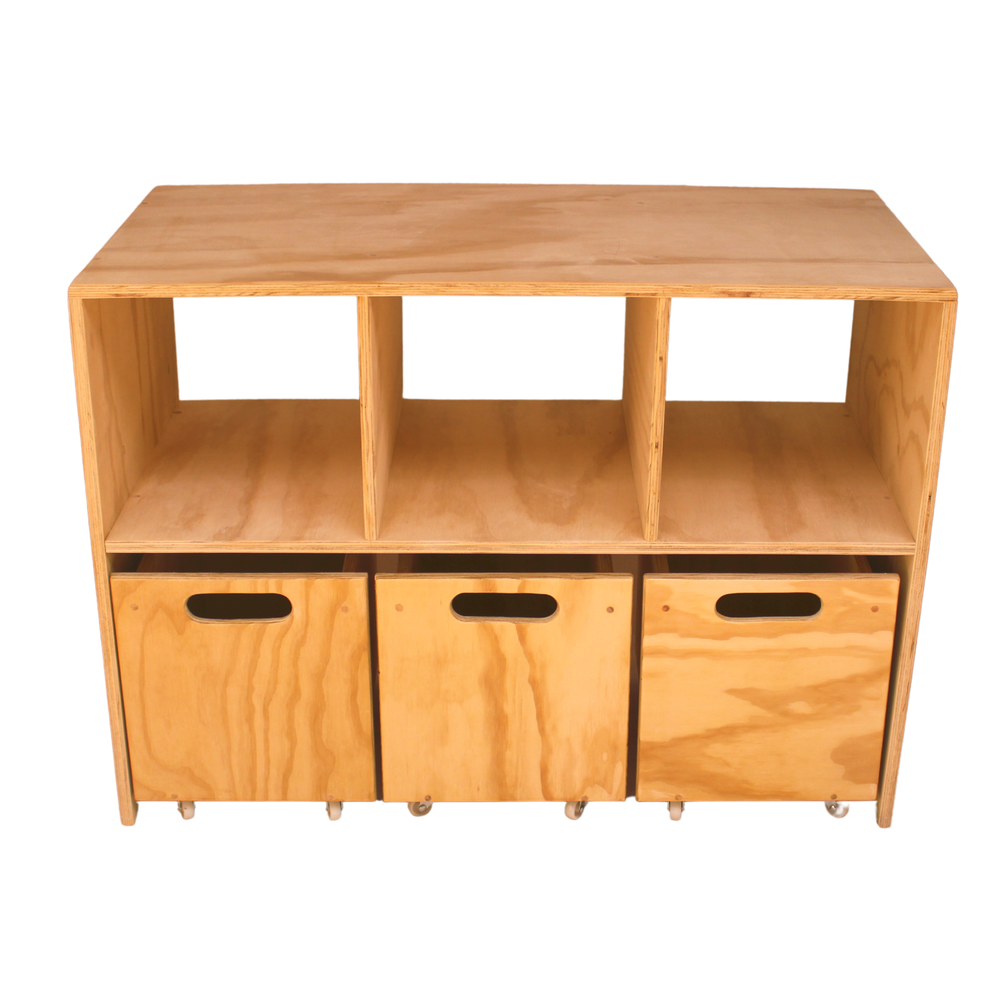 Juguetero de madera con ruedas infantil-1