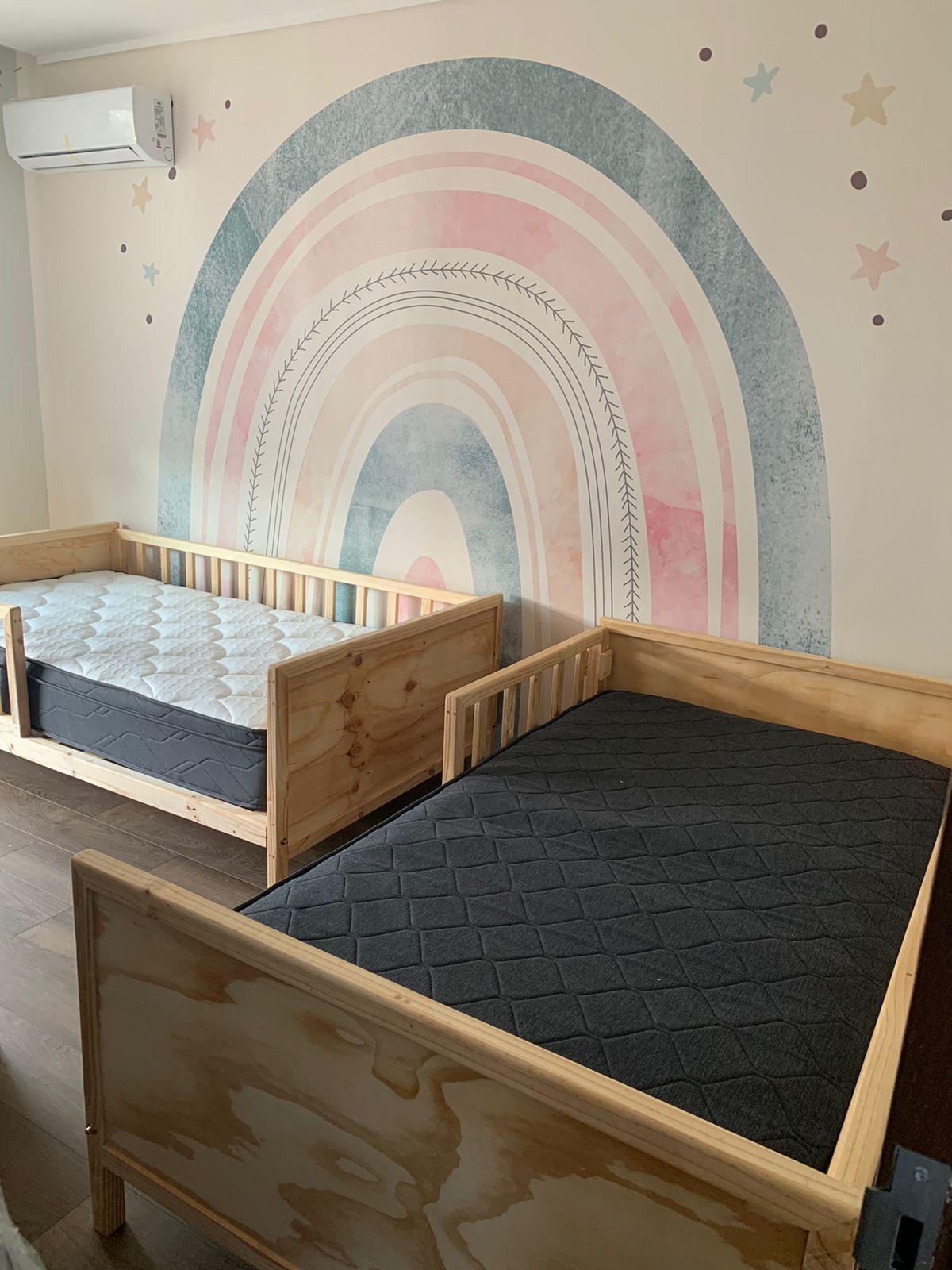 Cama clasica infantil blanca 1,5 plaza-4