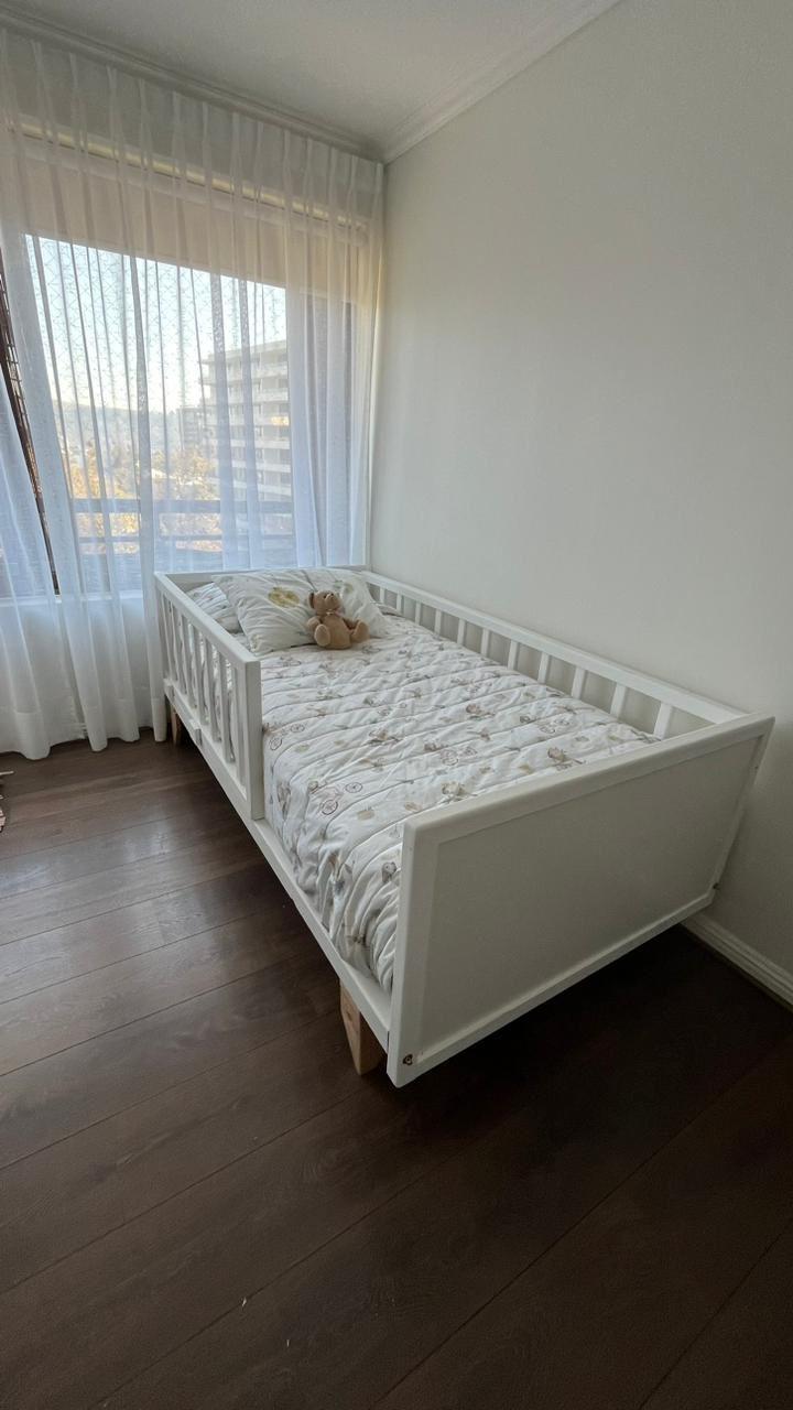 Cama clasica infantil blanca 1,5 plaza-3