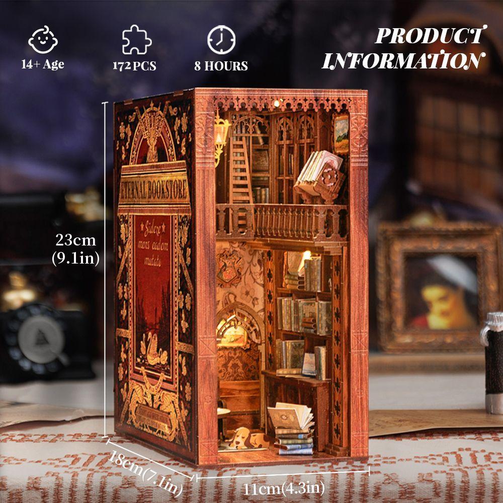 Book Nook Miniatura 3D Eternal Bookstore-4