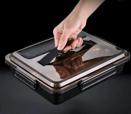 Bandeja Térmica Con Subdivisiones 1 L Celeste/Café-4