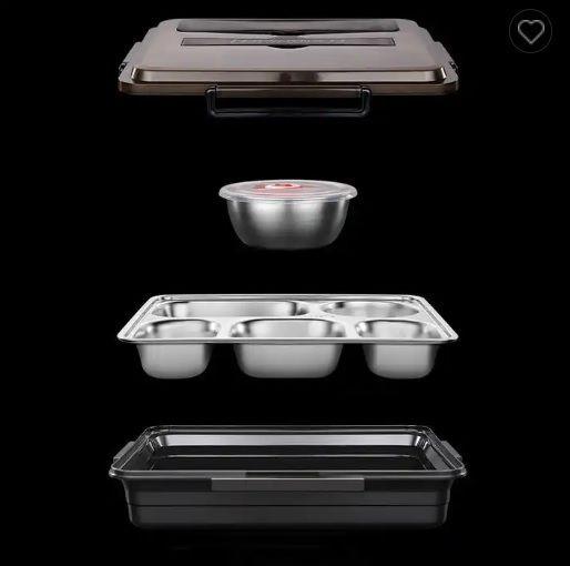 Bandeja Térmica Con Subdivisiones 1 L Celeste/Café-5