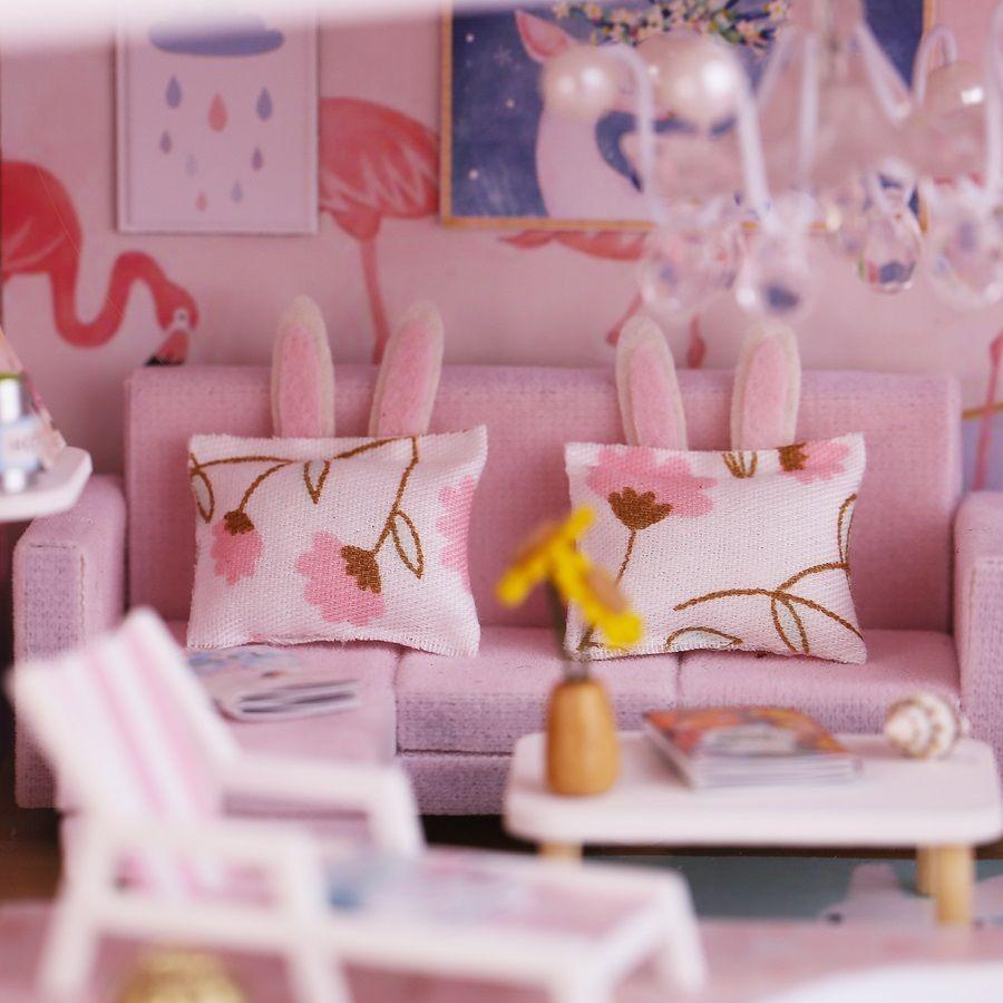 Puzzle Dollhouse Book Nook 3D First Love-5