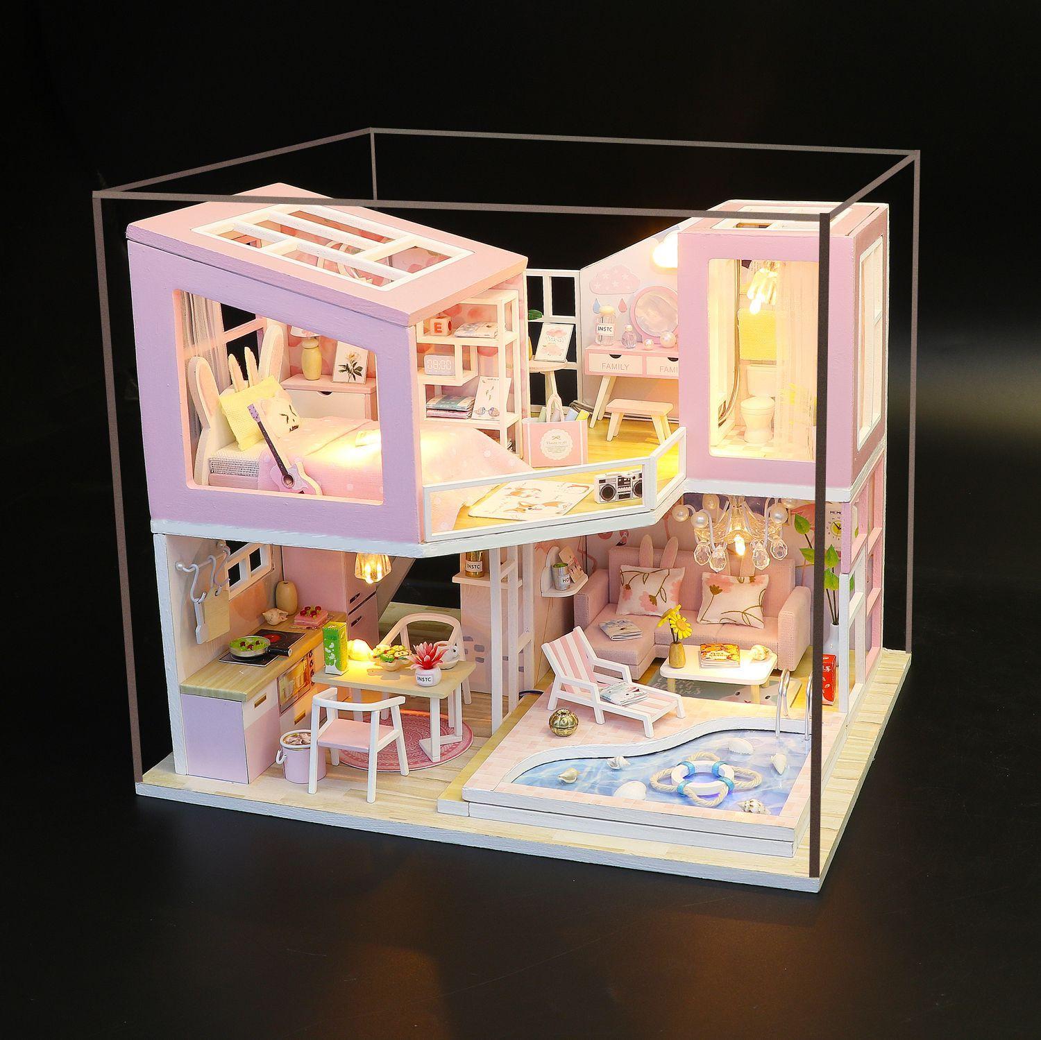 Puzzle Dollhouse Book Nook 3D First Love-9