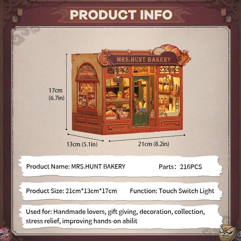 Book Nook Miniatura 3D Mr Hunt Backery-4