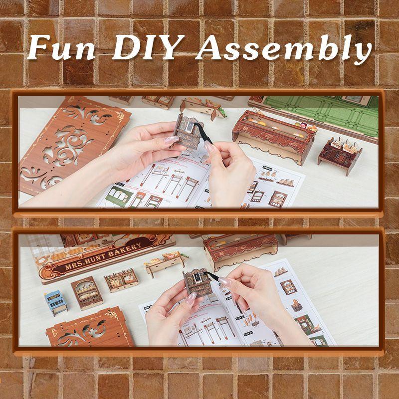 Book Nook Miniatura 3D Mr Hunt Backery-6