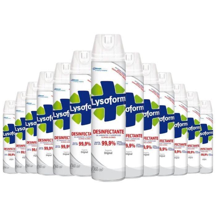 DESINFECTANTE AEROSOL LYSOFORM 360CC X 12-0