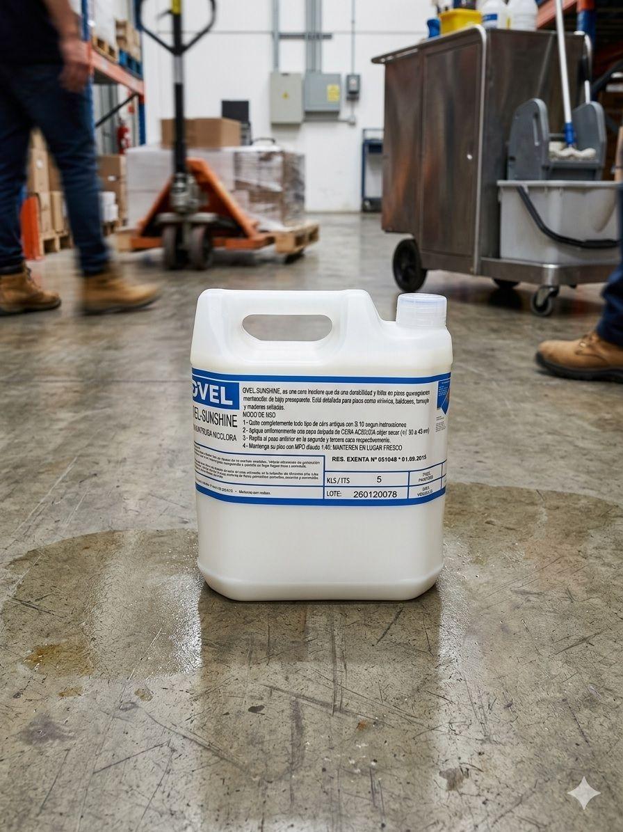 CERA INCOLORA ACRILICA AUTOBRILLO 5 LITROS-1