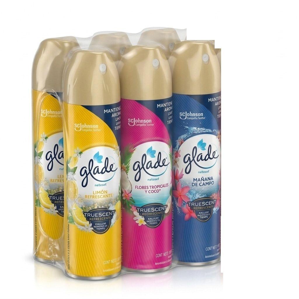 DESODORANTE AMBIENTAL GLADE AEROSOL 360GR X 6-0