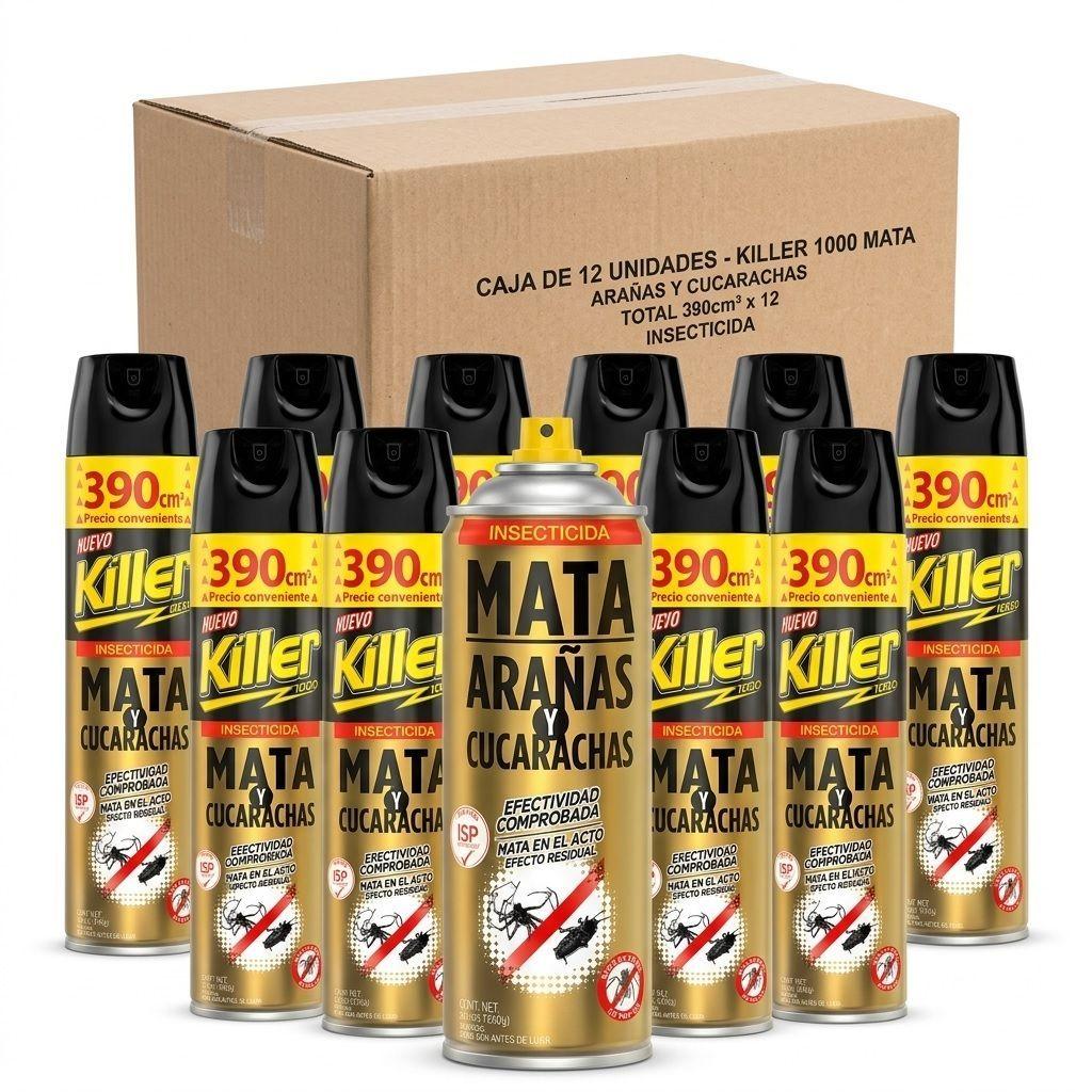 INSECTICIDA MATA ARAÑAS KILLER 390CC X 12-0