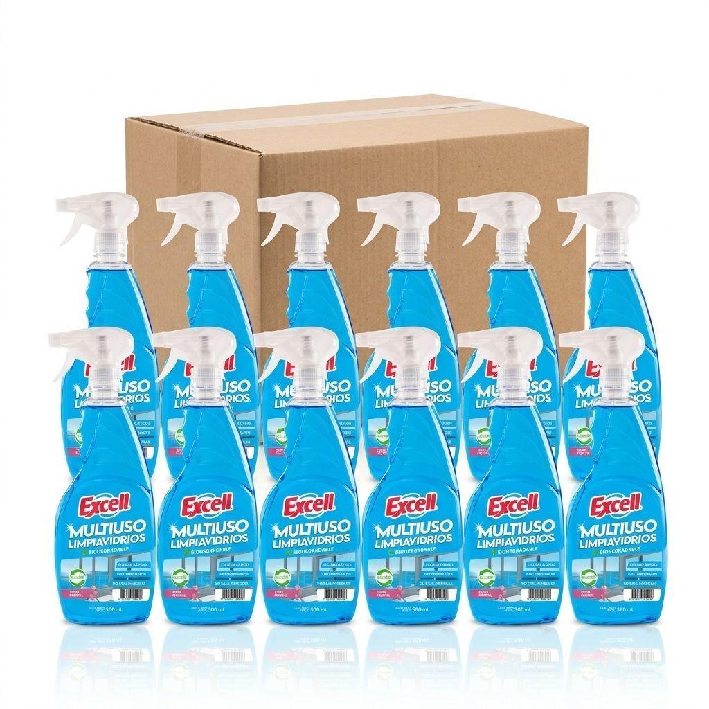 LIMPIA VIDRIOS MULTIUSO EXCELL GATILLO 500ML X 12-0