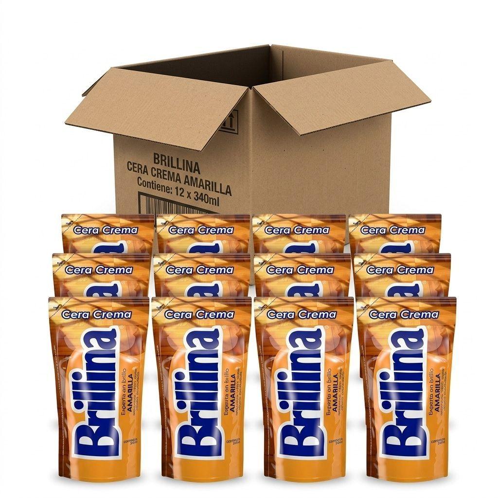 CERA CREMA BRILLINA AMARILLA 360CC X 12-0