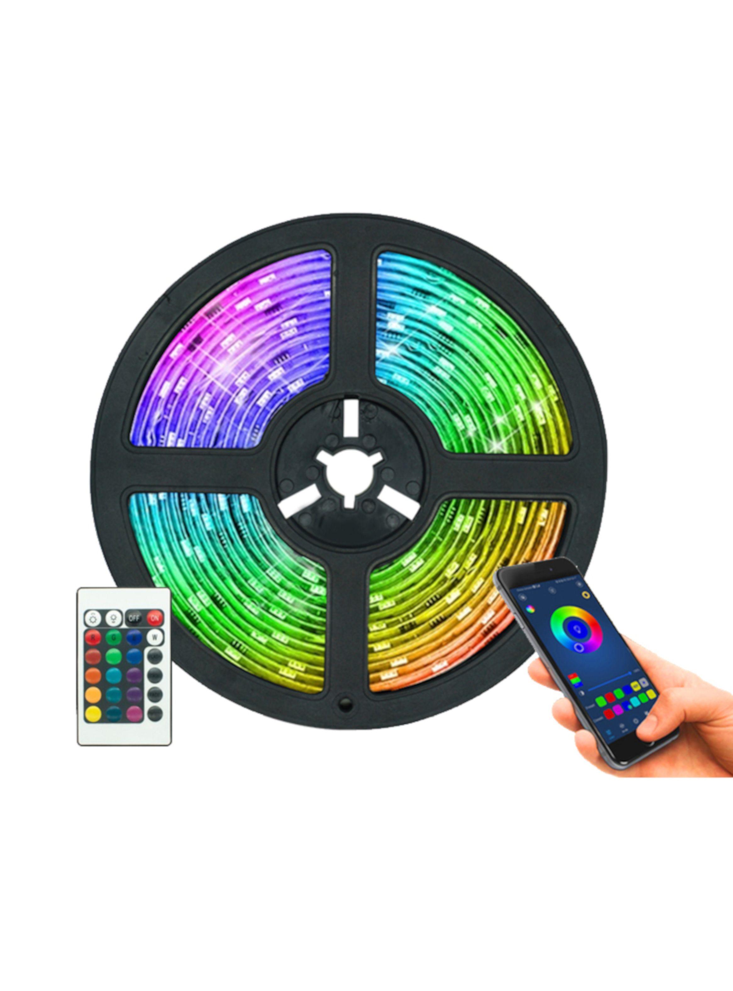 Tira Luces LED 5 Metros RGB – Control Remoto y Bluetooth-3