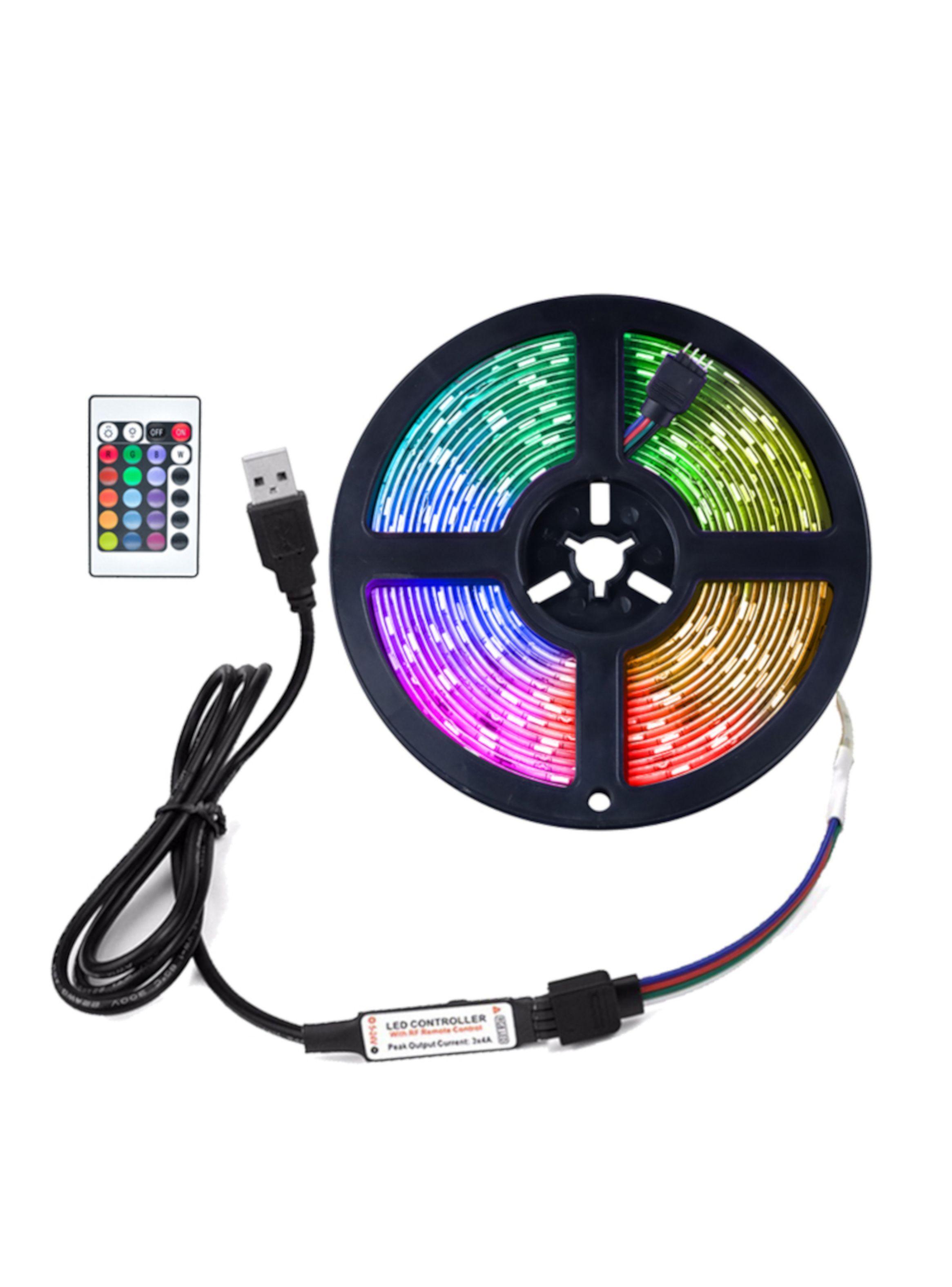 Tira Luces LED 5 Metros RGB – Control Remoto y Bluetooth-4