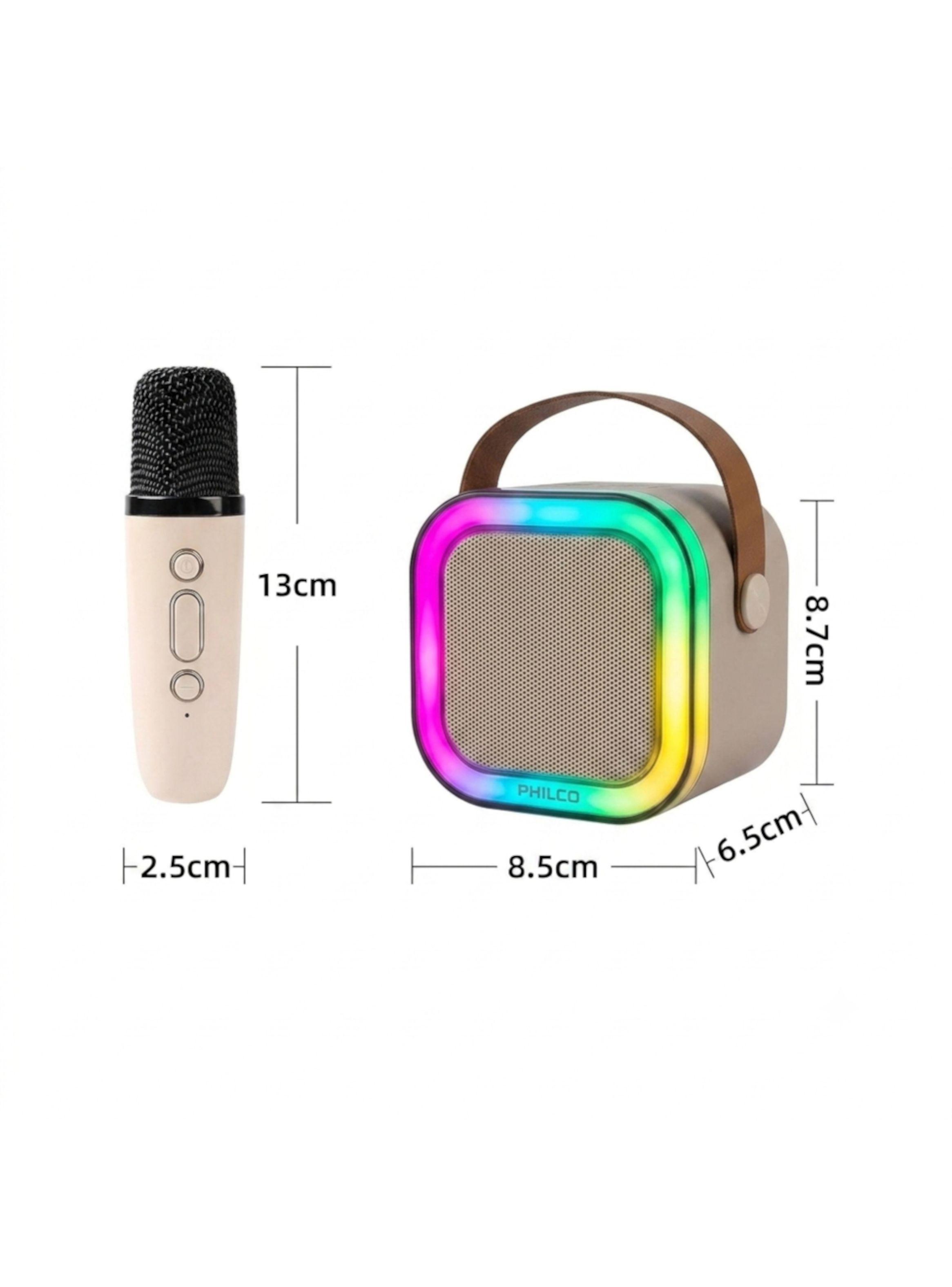 Parlante Karaoke Philco con 2 Micrófonos – TWS y Luces RGB-3