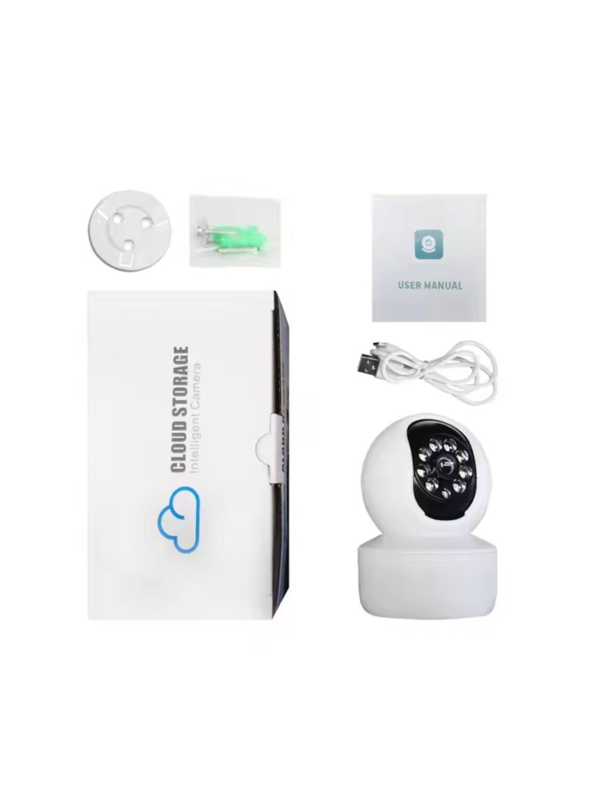 Cámara Interior Inteligente WiFi – Visión Nocturna, Seguimiento Automático y Audio Bidireccional-4