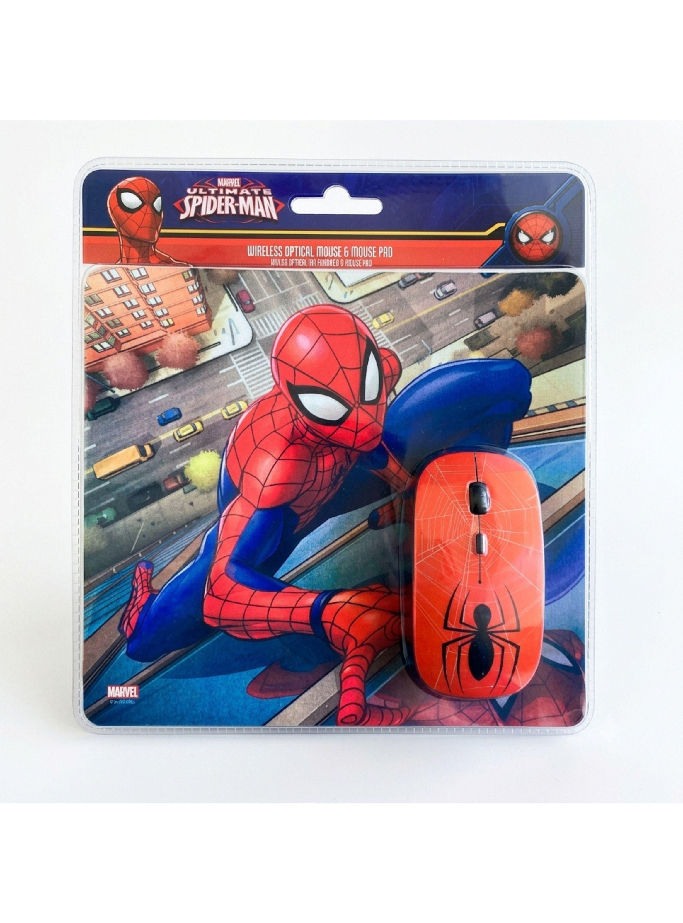Kit Mouse Inalámbrico + MousePad Spiderman – Diseño divertido y Conexión Sin Cables-3