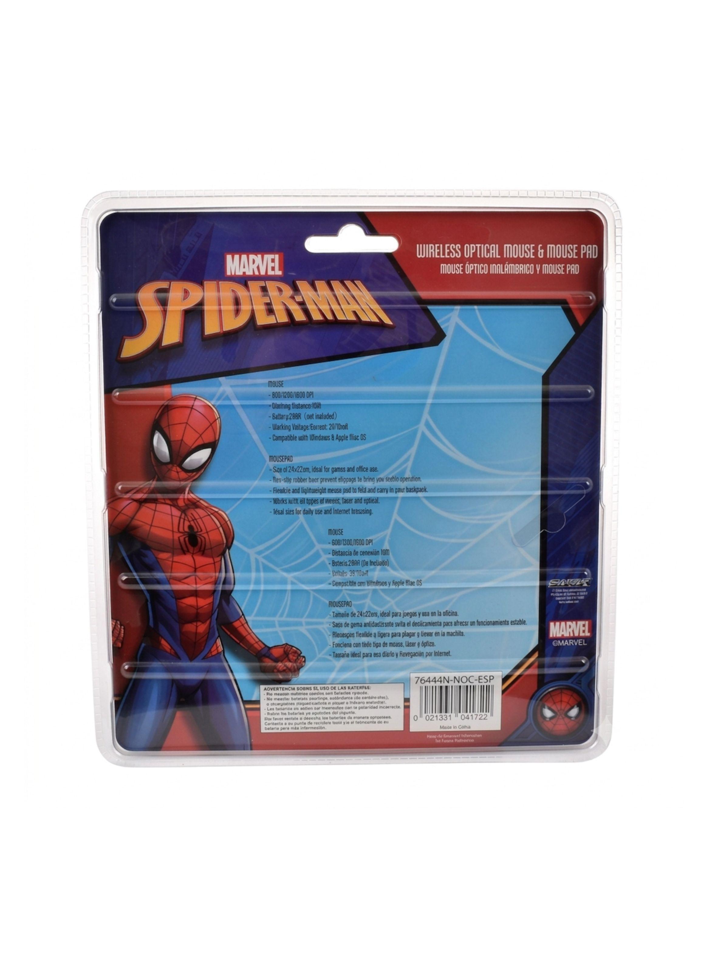 Kit Mouse Inalámbrico + MousePad Spiderman – Diseño divertido y Conexión Sin Cables-4