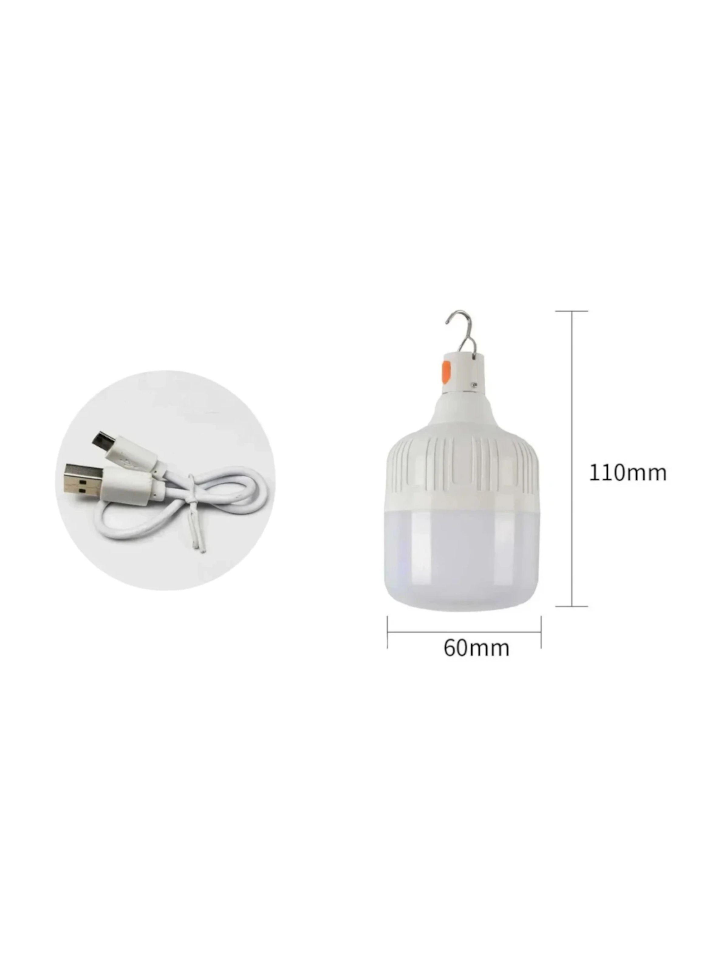 Ampolleta LED Recargable USB – Alta Potencia para Camping, Pesca y Emergencias-2