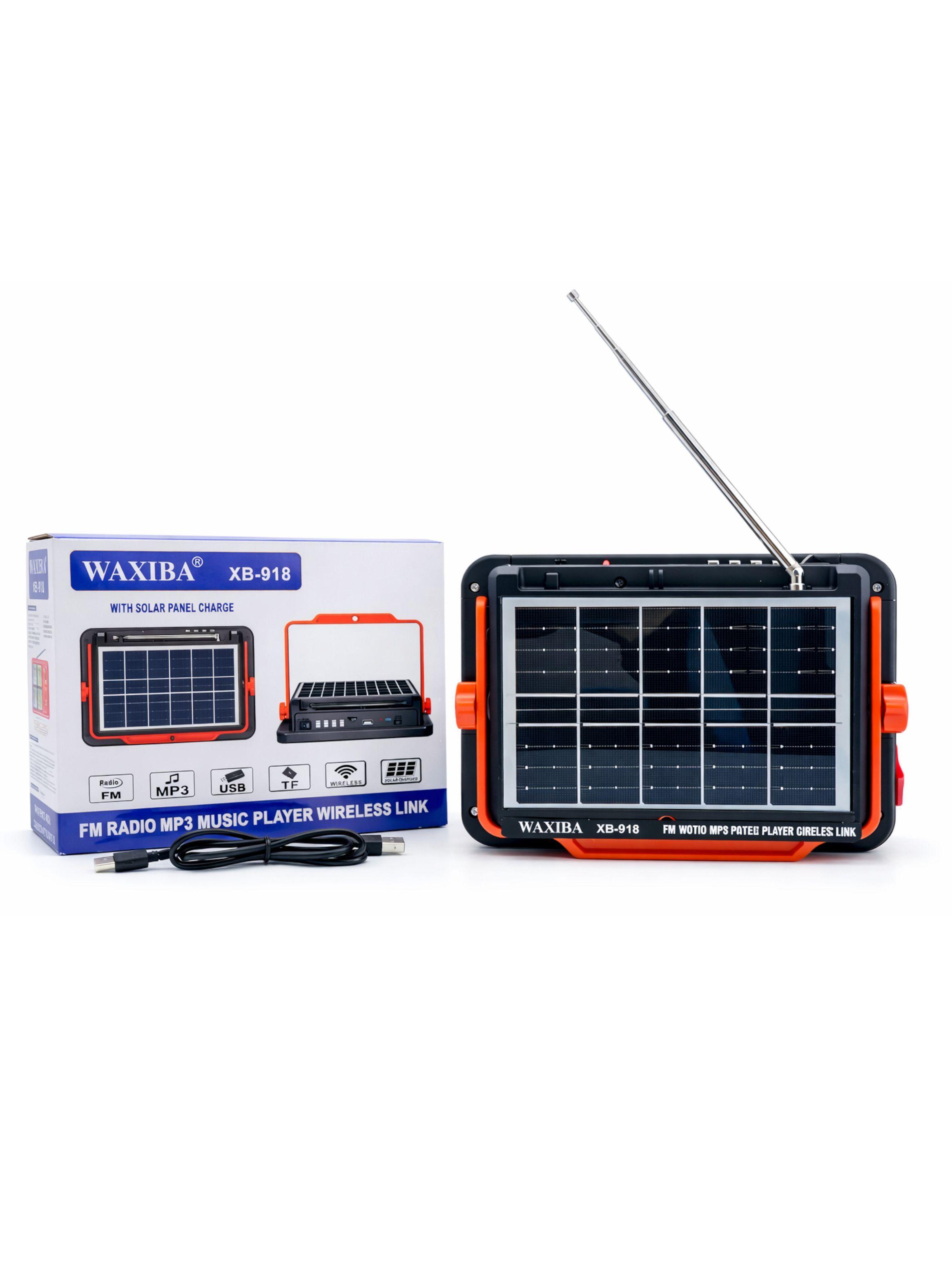 Radio Portátil FM con Linterna LED Recargable – Modelo XB-918 Multifuncional-4