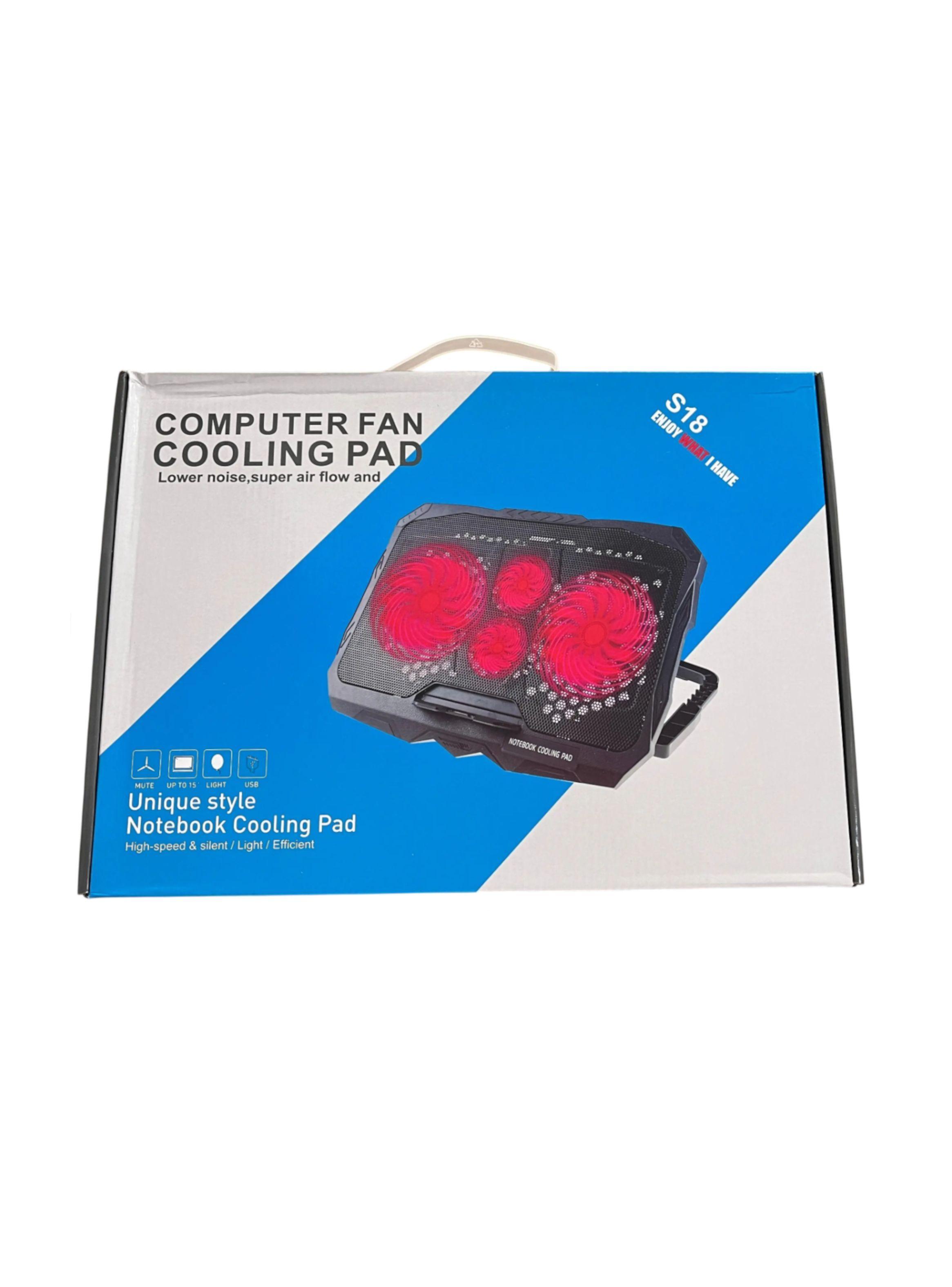 Base Ventilador Notebook S18 Luz Led 2 Puertos USB-4