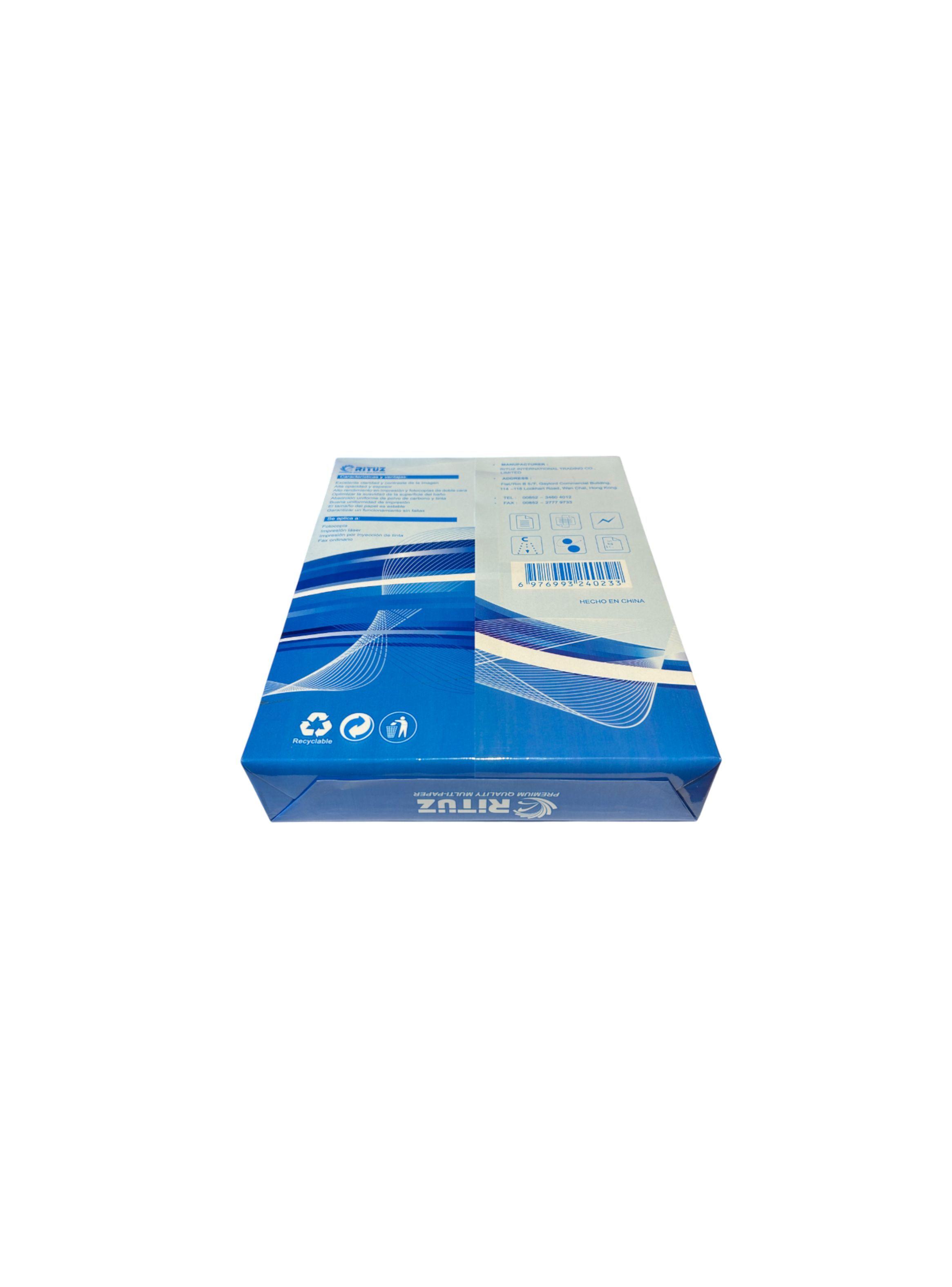 Resma Papel Carta Rituz Multipropósito 500 Hojas Blancas-4