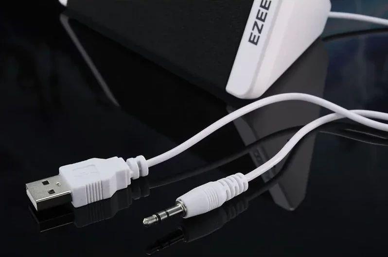 Parlante Altavoz estéreo portátil USB y Plug Jack 3.5mm-3