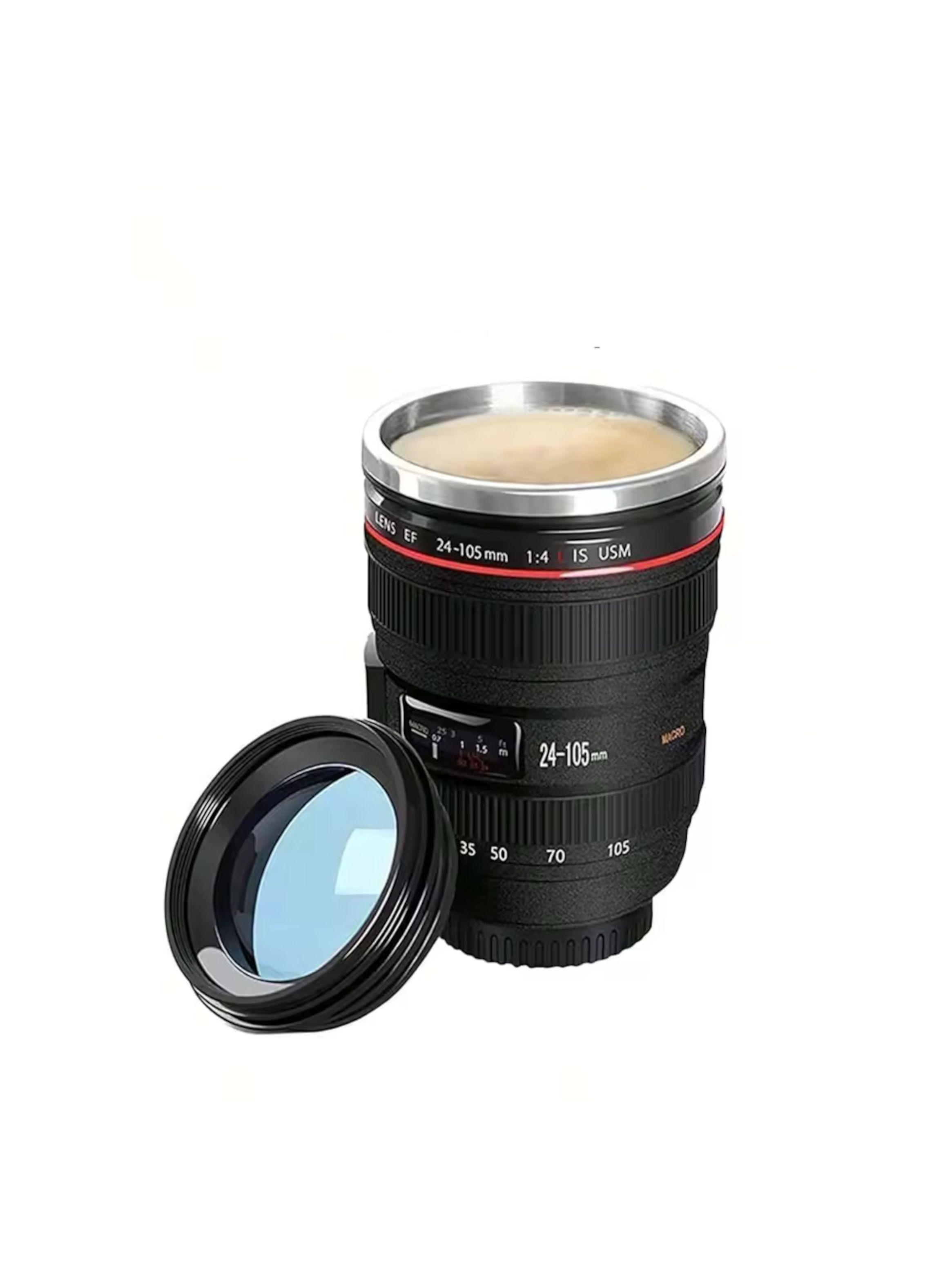 Taza Mug Lente Cámara Acero Inoxidable-0