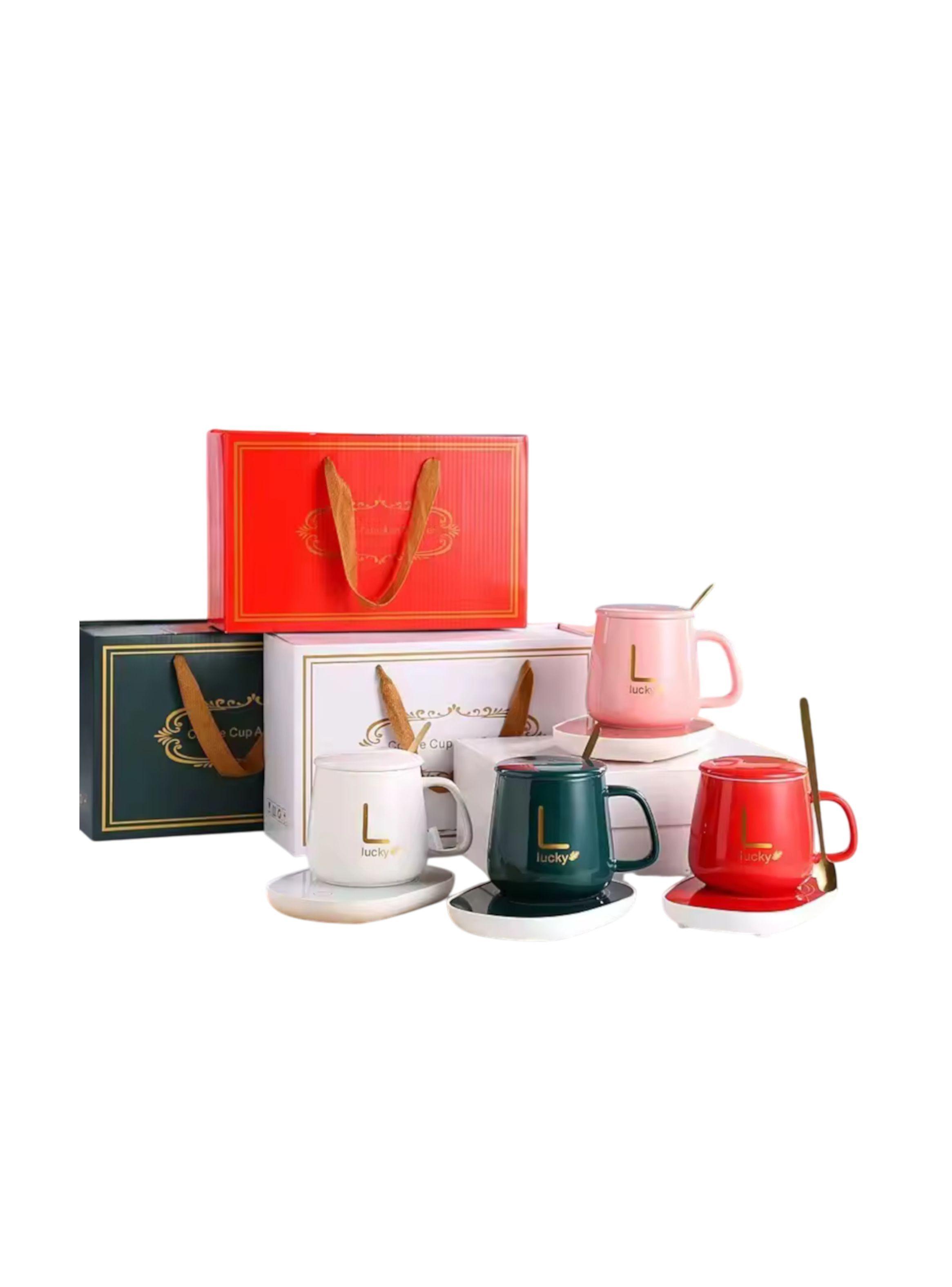 Set taza con base calentadora automática-3