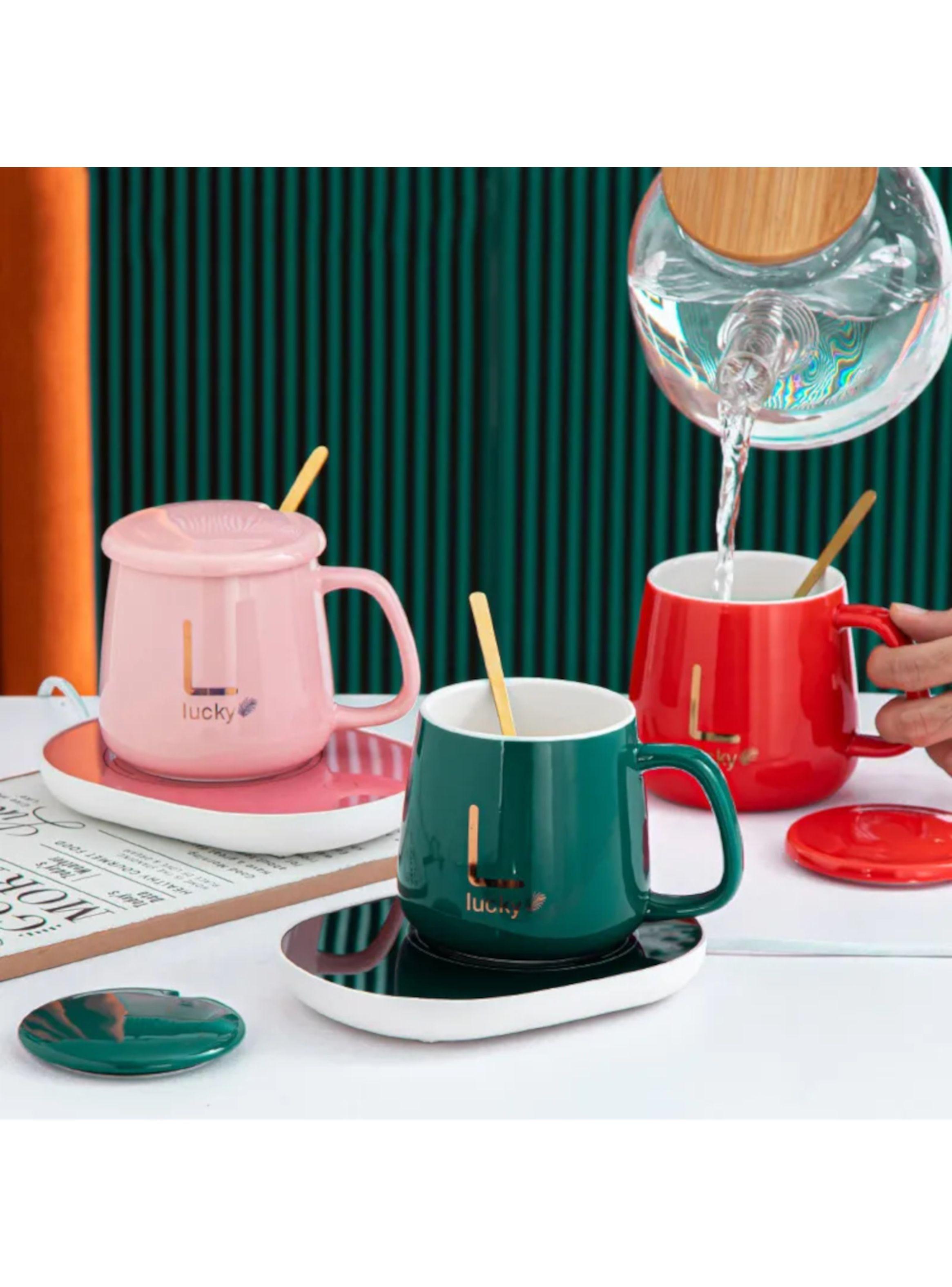 Set taza con base calentadora automática-4