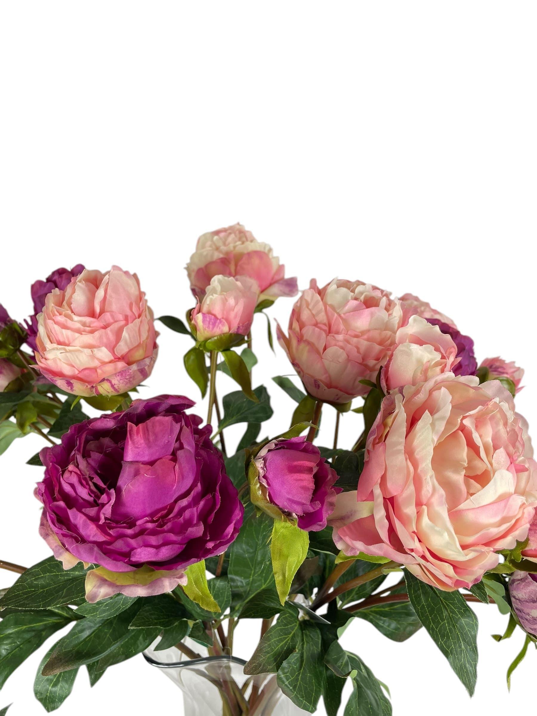 Peonía Cerrada Rosada 57cm Artificial | Estilo Natural para Interiores y Vitrinas-3