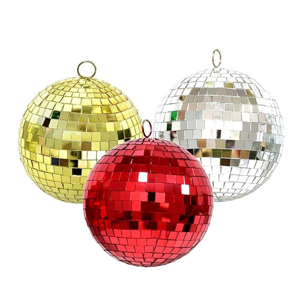 Esfera Decorativa Espejos Plateada 20cm Reflejo Cristal Premium Fiesta Hogar-3